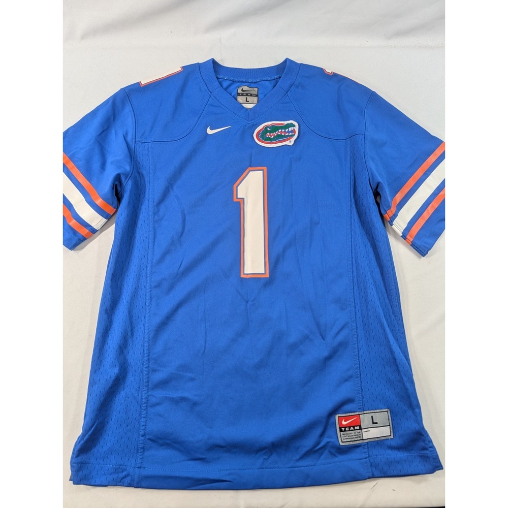 Nike Florida Gators Blue #1 Football Jersey Size Youth Large 12-13 Yrs NCAA EUC